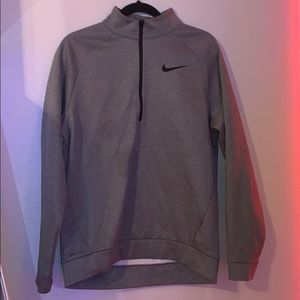 grey nike half zip up